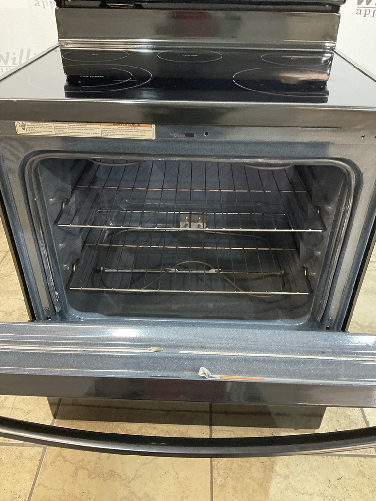 Whirlpool Used Electric Stove 220 volts (40/50 AMP) 30inches {no cord} (Black) 