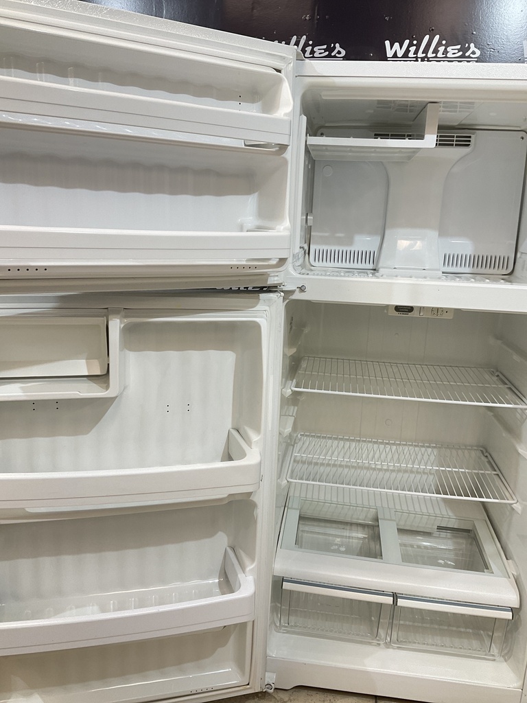 Hotpoint Used Refrigerator Top and Bottom 28x61 1/2” (White) 