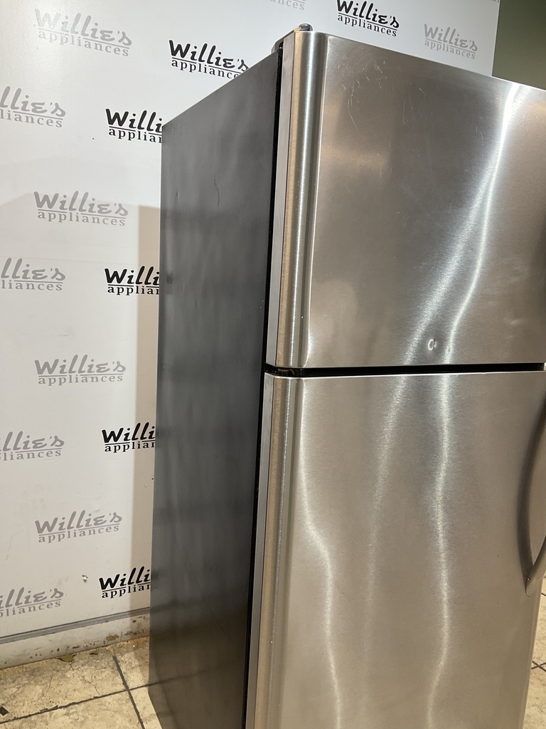 Frigidaire Used Refrigerator Top and Bottom 30x68 1/2. (stainless steel) 