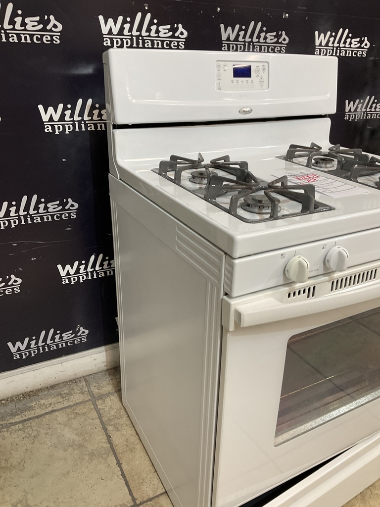 Whirlpool Used Natural Gas Stove 30inches (white) 