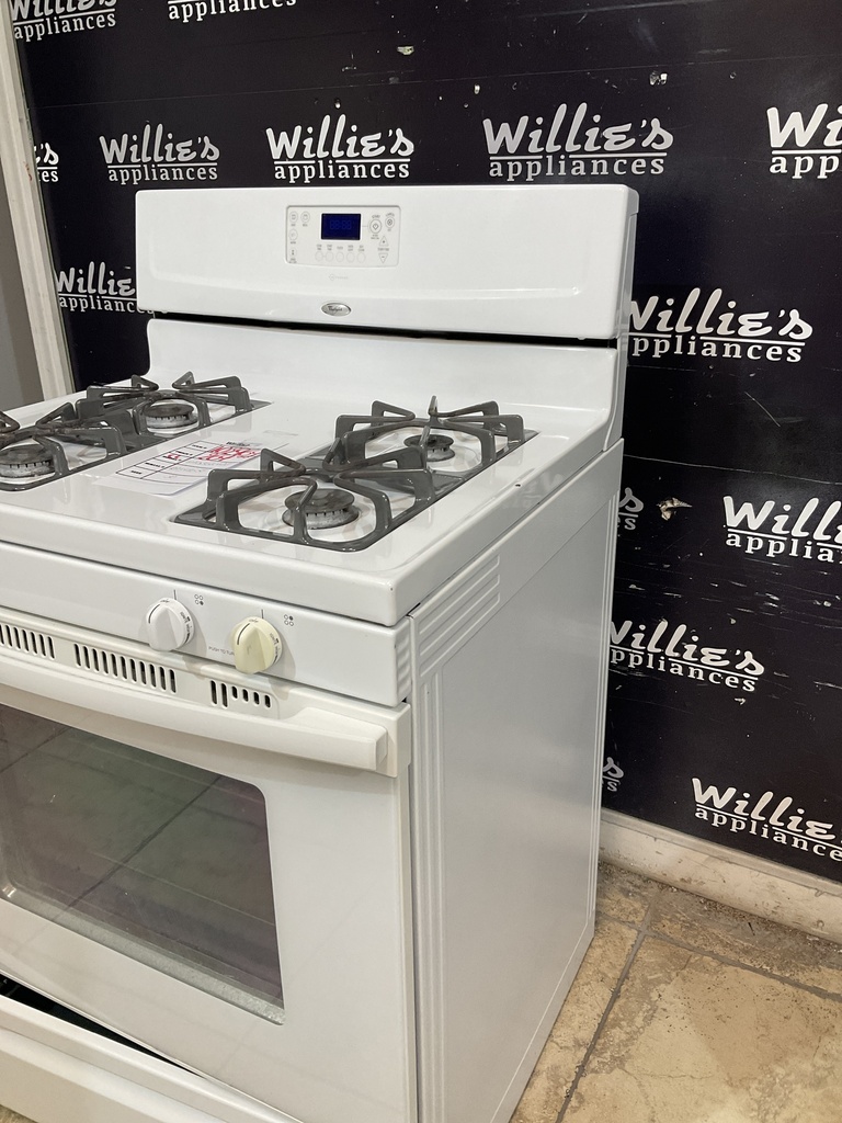 Whirlpool Used Natural Gas Stove 30inches (white) 