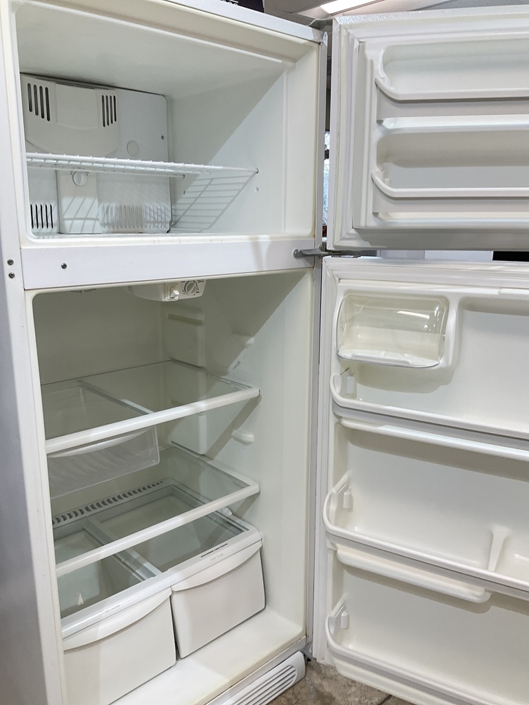 Frigidaire Used Refrigerator Top and Bottom 30x65 1/2” (White) 