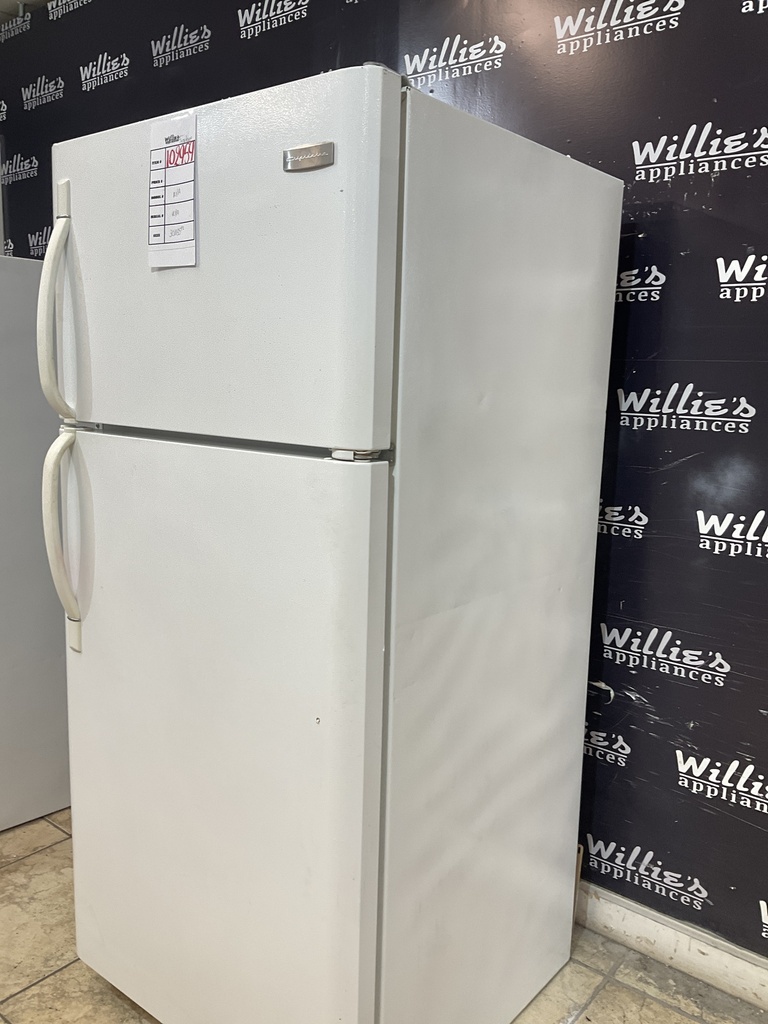 Frigidaire Used Refrigerator Top and Bottom 30x65 1/2” (White) 