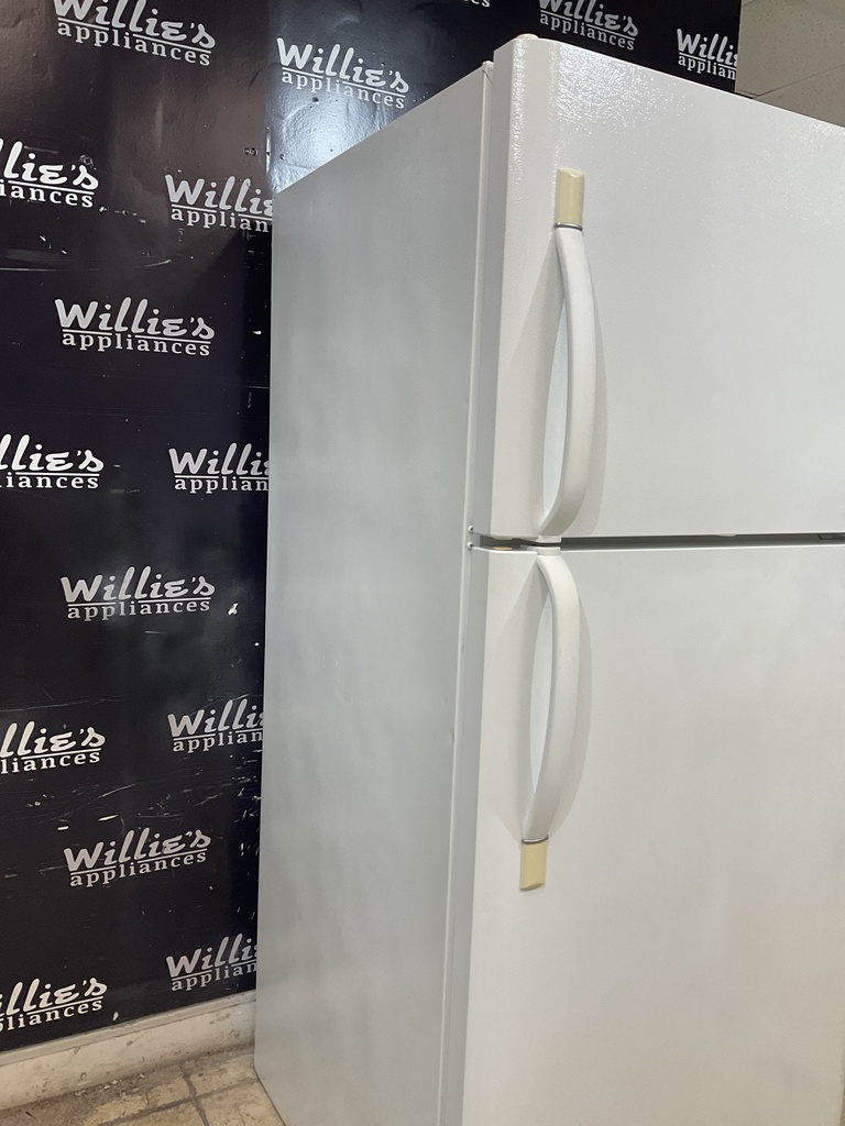 Frigidaire Used Refrigerator Top and Bottom 30x68 1/2” (White) 