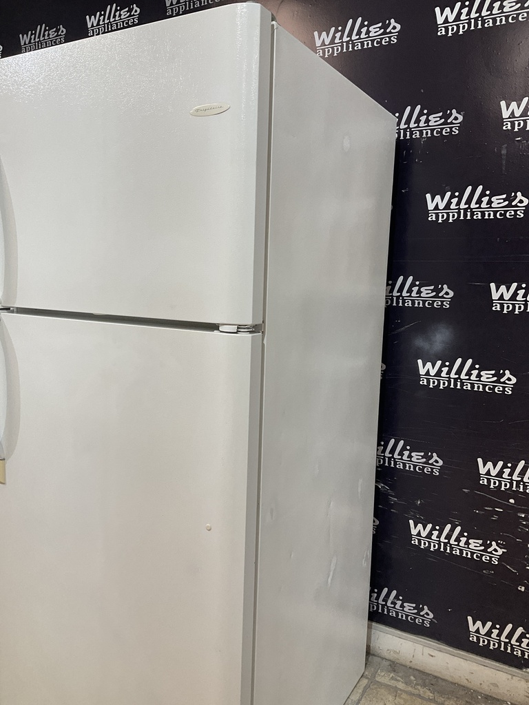 Frigidaire Used Refrigerator Top and Bottom 30x68 1/2” (White) 