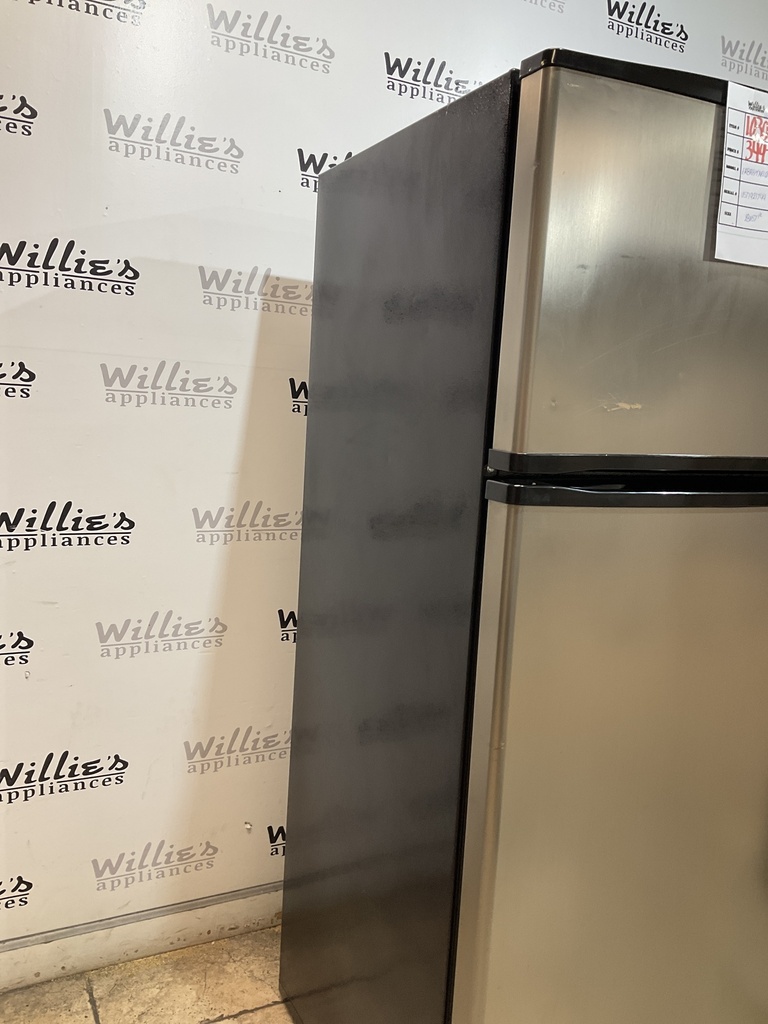 Whirlpool Used Refrigerator Top and Bottom 28x67 1/2” (Stainless Steel) 