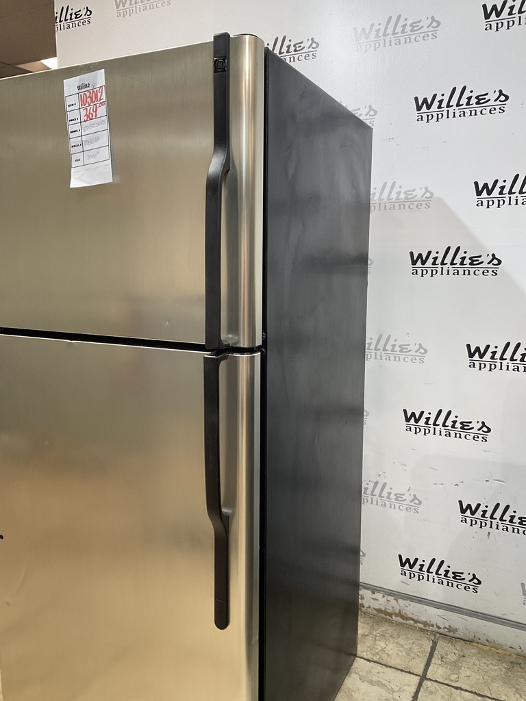 Ge Used Refrigerator Top and Bottom 30x66 1/2” (Stainless Steel) 