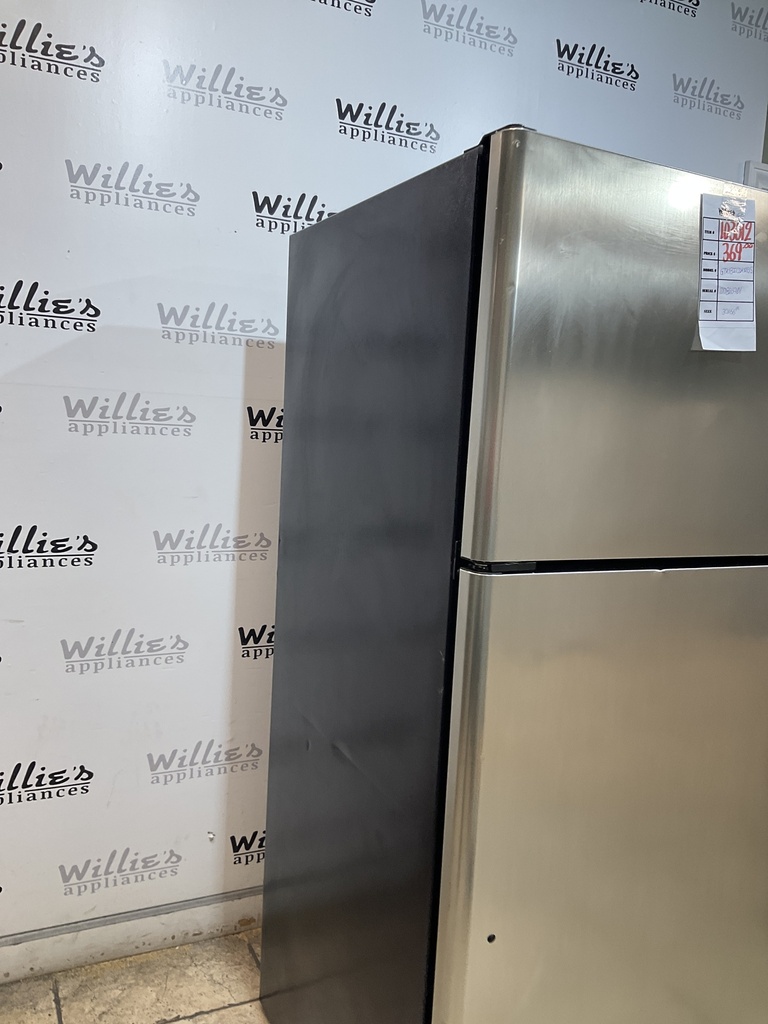 Ge Used Refrigerator Top and Bottom 30x66 1/2” (Stainless Steel) 