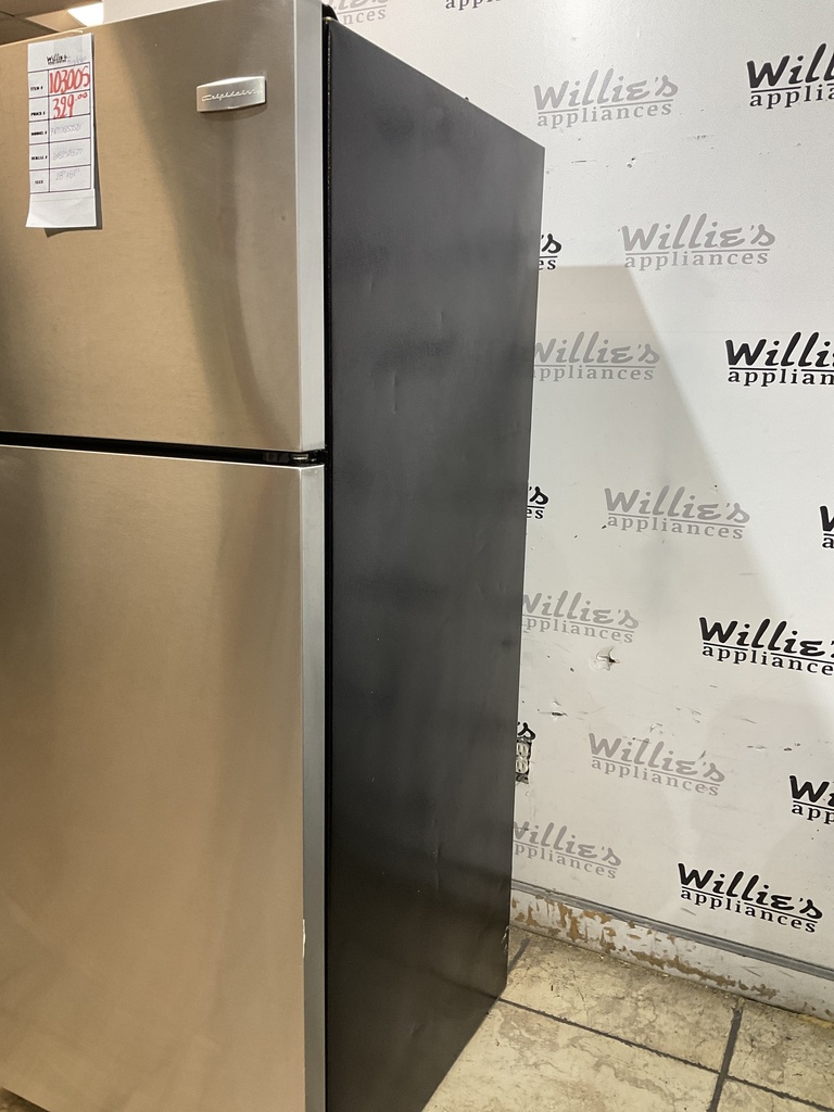 Frigidaire Used Refrigerator Top and Bottom 28x64 1/2” (Stainless Steel)