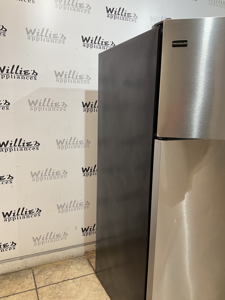 Frigidaire Used Refrigerator Top and Bottom 28x64 1/2” (Stainless Steel) 
