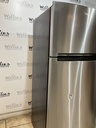 Whirlpool Used Refrigerator Top and Bottom 28x68 (Stainless Steel) 