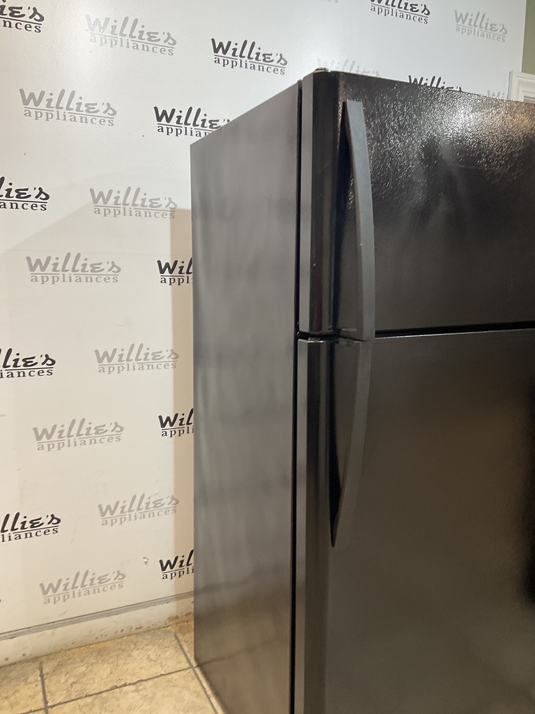 Kenmore Used Refrigerator Top and Bottom 30x66 (Black) 