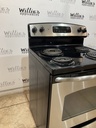 Ge Used Electric Stove 220volts (40/50 AMP) 30inches {4 prong} (Stainless steel) 