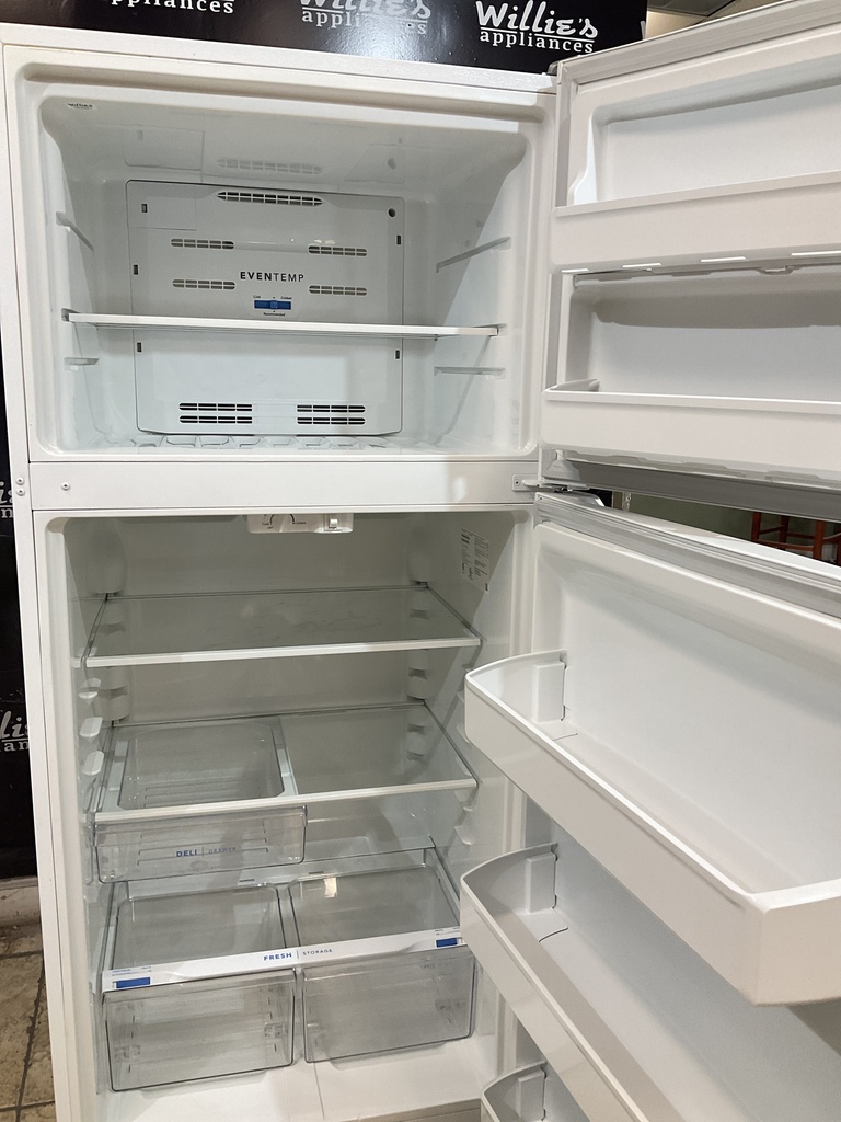 Frigidaire Used Refrigerator Top and Bottom 30x66 (White) 