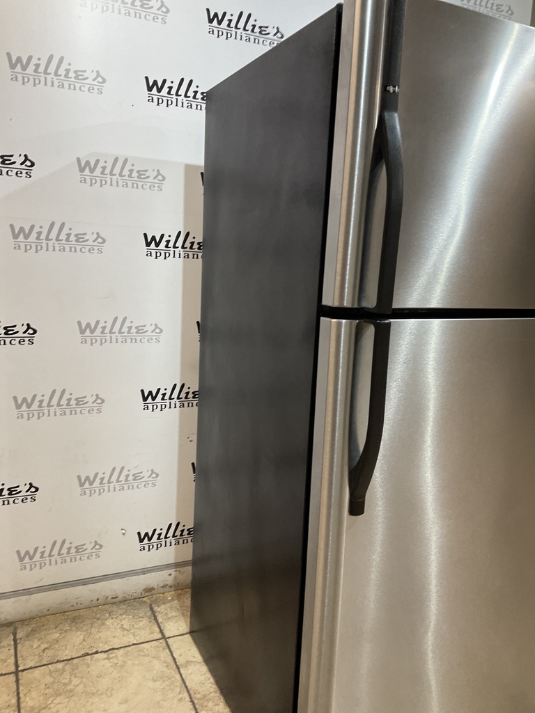 Kenmore Used Refrigerator Top and Bottom 30x68 (Stainless Steel)