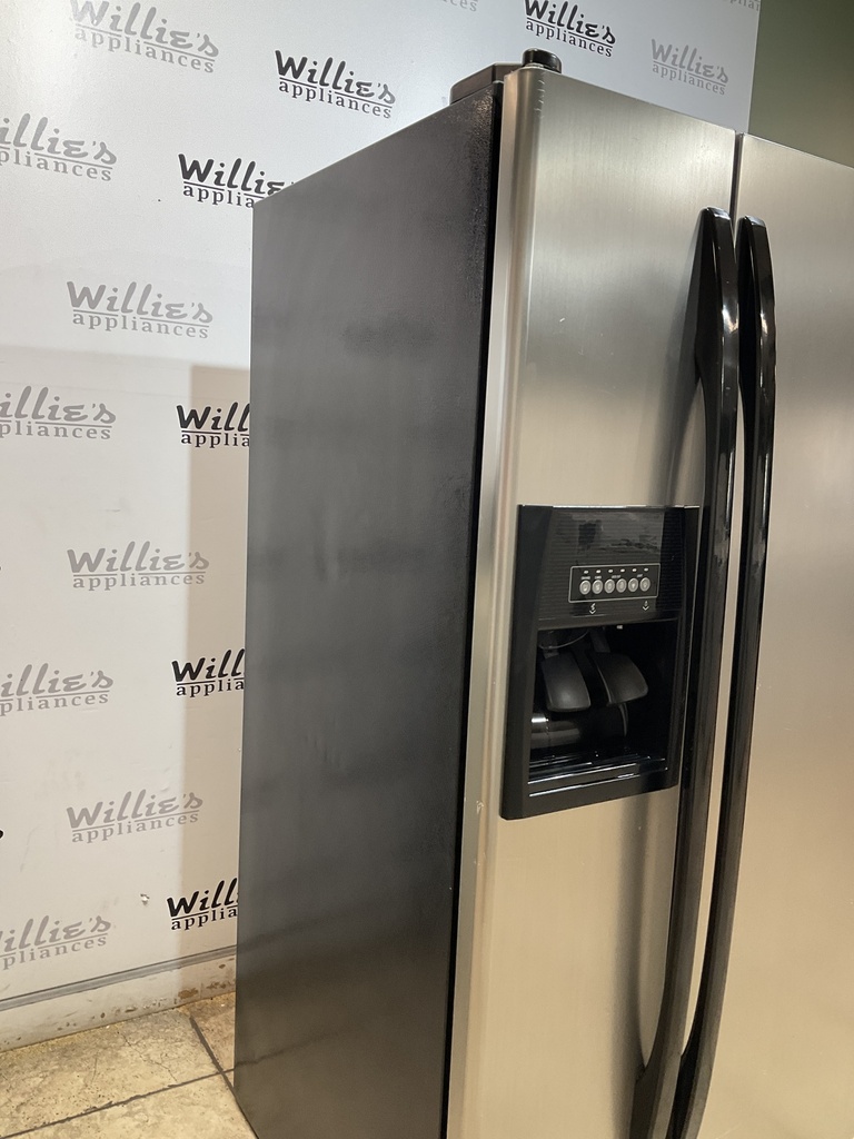 Whirlpool Used Refrigerator Side by Side 33x66 1/2” (Stainless Steel) 