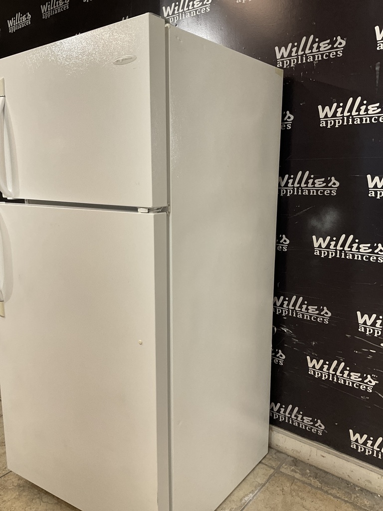 Frigidaire Used Refrigerator Top and Bottom 30x65 1/2” (White) 