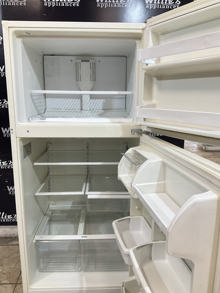 Kenmore Used Refrigerator Top and Bottom 30x66 (Bisque) 