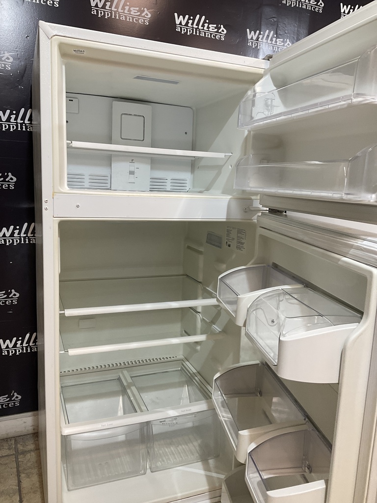 Frigidaire Used Refrigerator Top and Bottom 30x65 1/2” (White) 