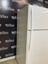 Frigidaire Used Refrigerator Top and Bottom 30x65 1/2” (White) 
