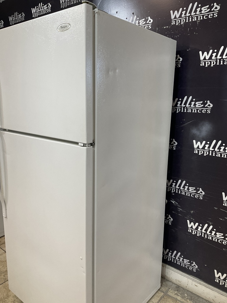 Whirlpool Used Refrigerator Top and Bottom 28x63 (White) 