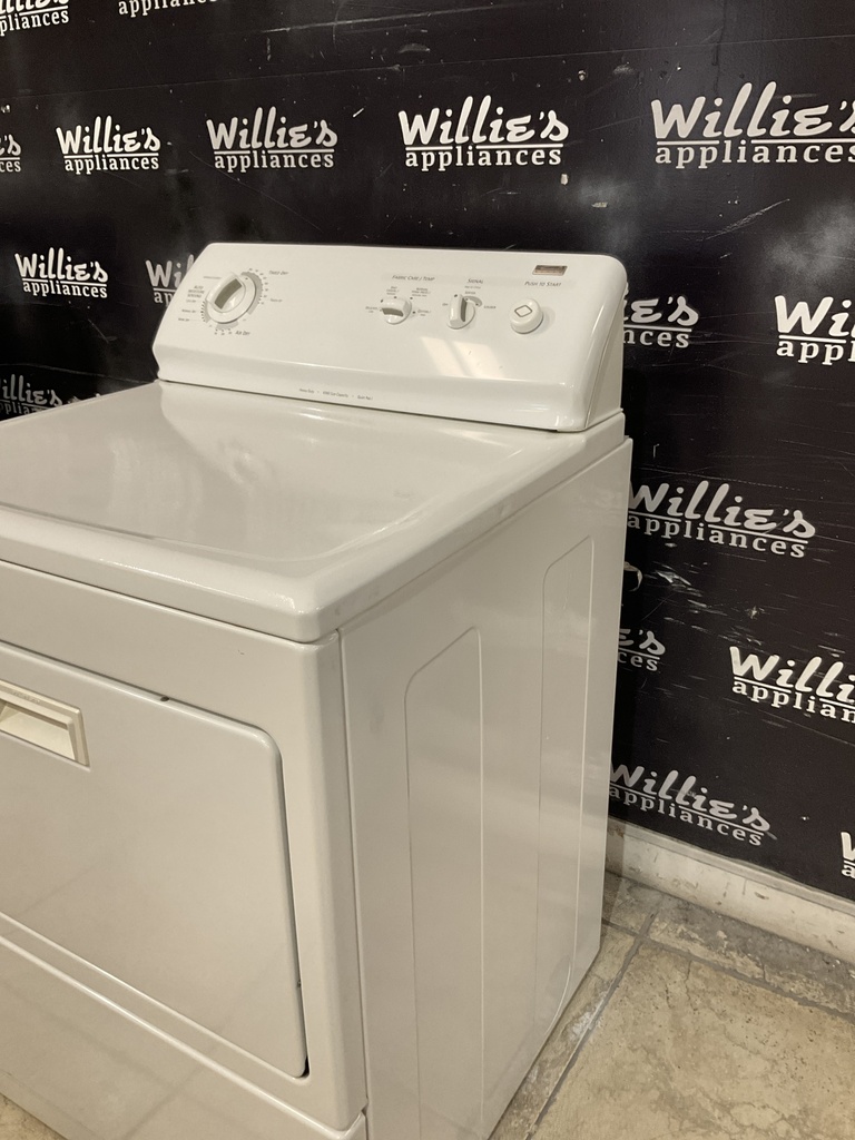 Kenmore Used Electric Dryer 220volts (30 AMP) 27inches {3 prong}  (White) 