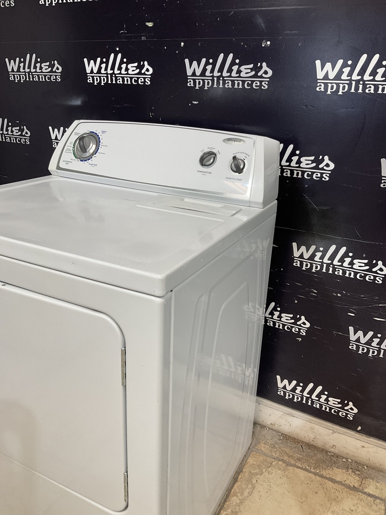 Whirlpool Used Electric Dryer 220volts (30 AMP) 29inches {no cord} (White) 