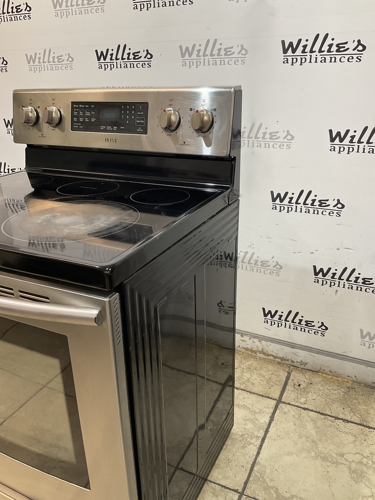 Samsung Used Electric Stove 220volts (40/50 AMP) 30inches {no cord} (Stainless steel) 