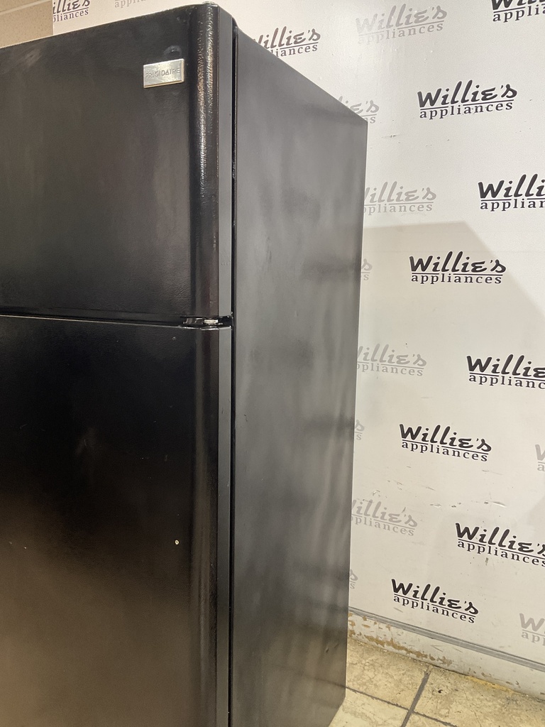 Frigidaire Used Refrigerator Top and Bottom 30x65 1/2” (Balck) 