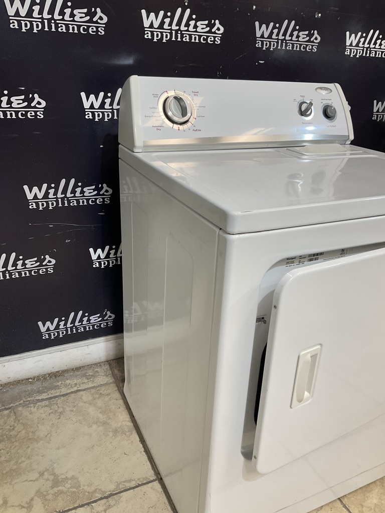 Whirlpool Used Electric Dryer 220volts (30 AMP) 29inches {4 prong} (White) 