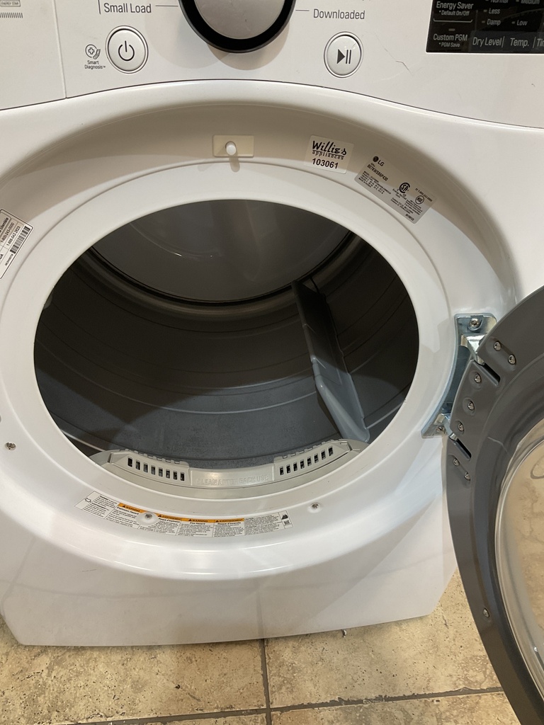 Lg Used Electric Dryer 220volts (30 AMP) 27inches {4 prong} (White) 