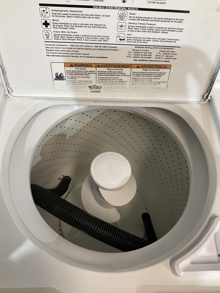 Whirlpool Used Washer Top-load 27inches (White) 