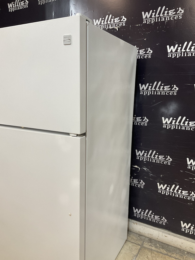 Kenmore Used Refrigerator Top and Bottom 28 1/2” x 60” (White) 