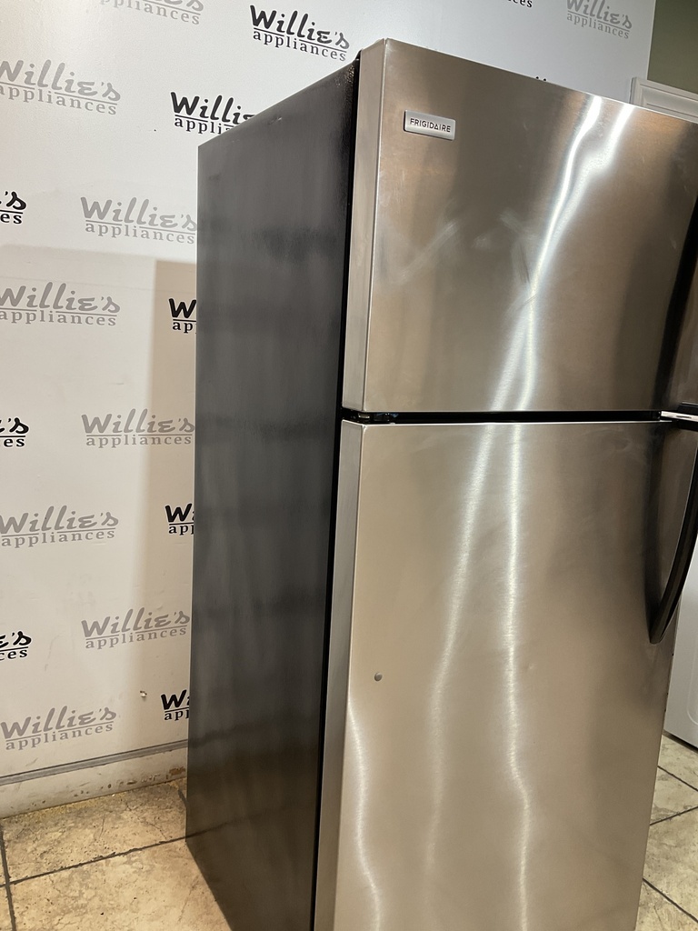 Frigidaire Used Refrigerator Top and Bottom 28x64 1/2” (Stainless Steel) 