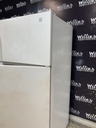 Whirlpool Used Refrigerator Top and Bottom 33x66 (White) 