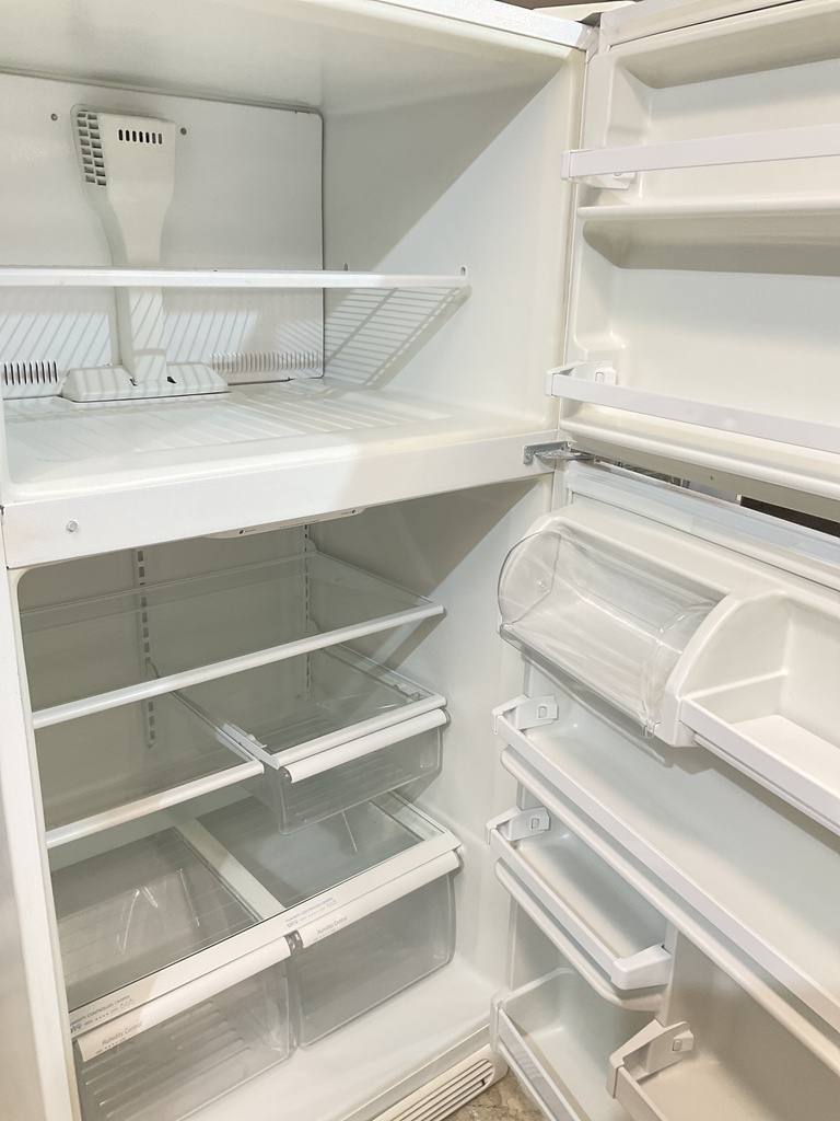 Whirlpool Used Refrigerator Top and Bottom 33x66 (White) 