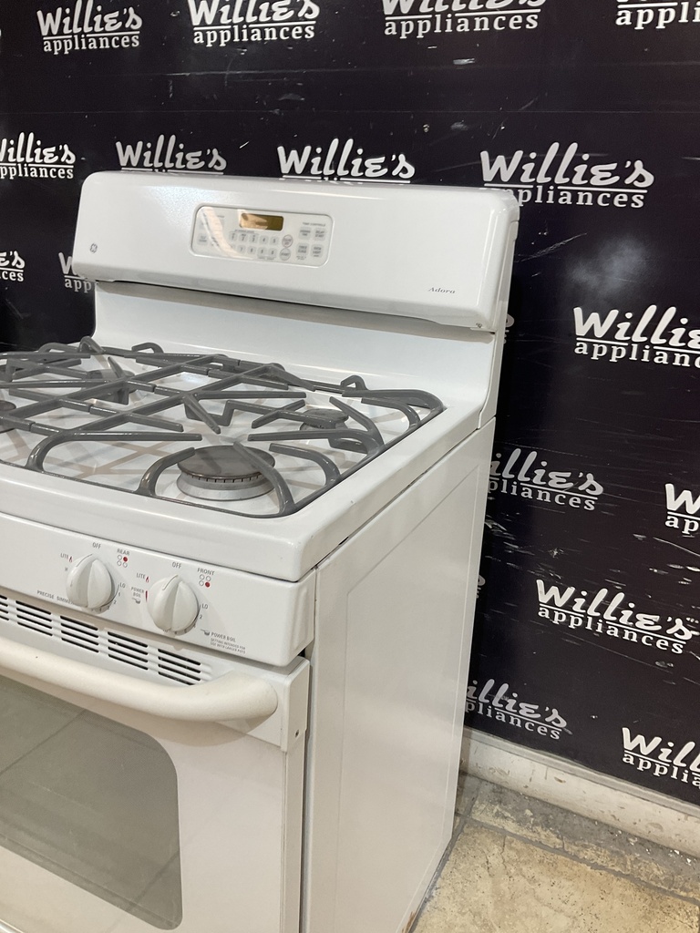 Ge Used Natural Gas Stove 30inches (White) 