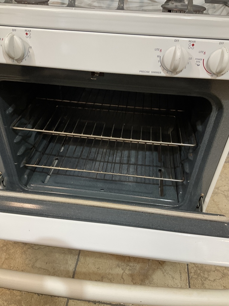 Ge Used Natural Gas Stove 30inches (White) 