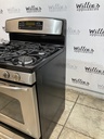 Ge Used Natural Gas Stove Double Oven 30inches (Stainless Steel)