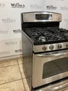 Ge Used Natural Gas Stove Double Oven 30inches (Stainless Steel)