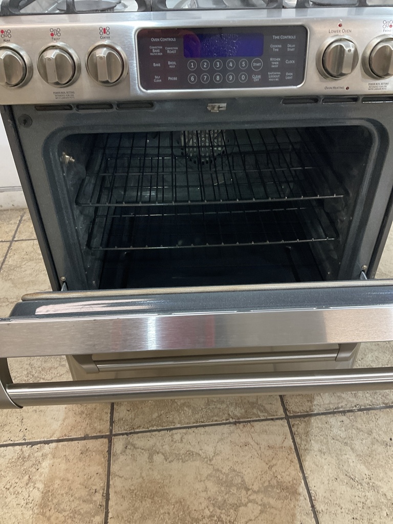 Ge Cafe Used Natural Gas Stove 30inches (Stainless Steel) 