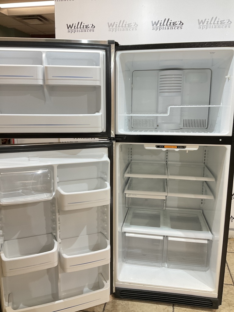 Ge Used Refrigerator Top and Bottom 30x66 1/2” (Stainless Steel) 