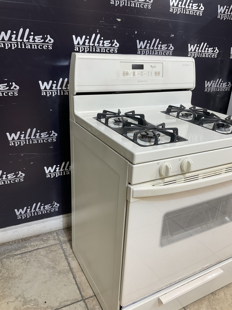 Whirlpool Used Natural Gas Stove 30inches (Bisque) 