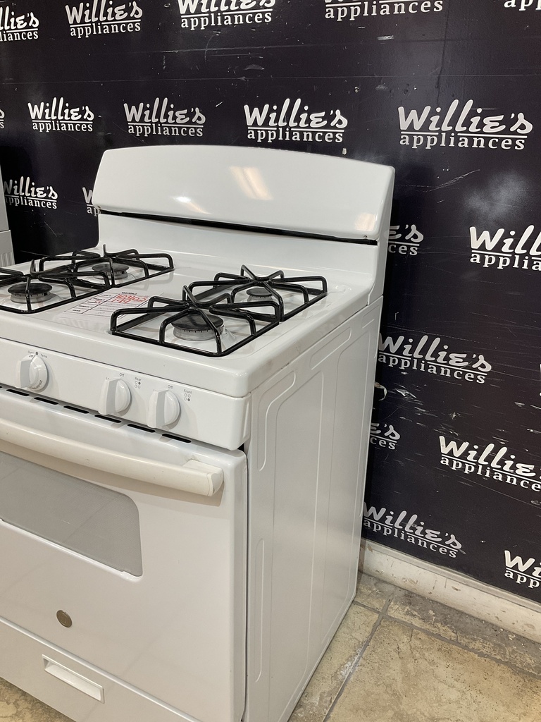 Ge Used Natural Gas Stove 30inches (White) 
