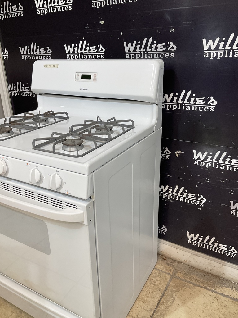 Hotpoint Used Gas Propane Stove 30inches (White) 