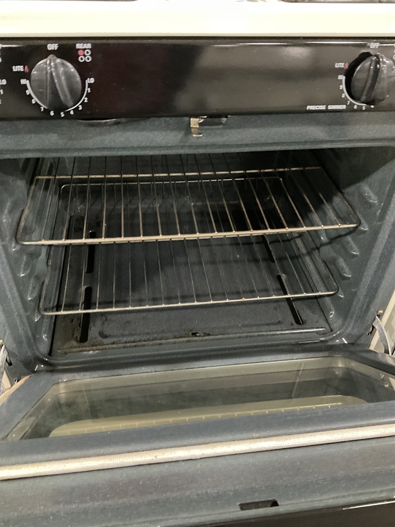 Ge Used Natural Gas Stove 30inches (Bisque/Black) 