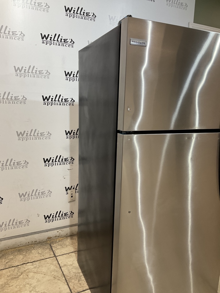 Frigidaire Used Refrigerator Top and Bottom 28 1/2” x 65” (Stainless Steel) 