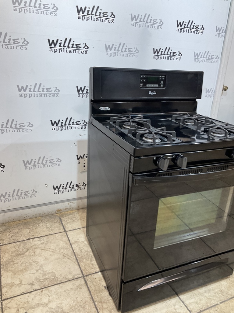 Whirlpool Used Natural Gas Stove 30inches (Black) 