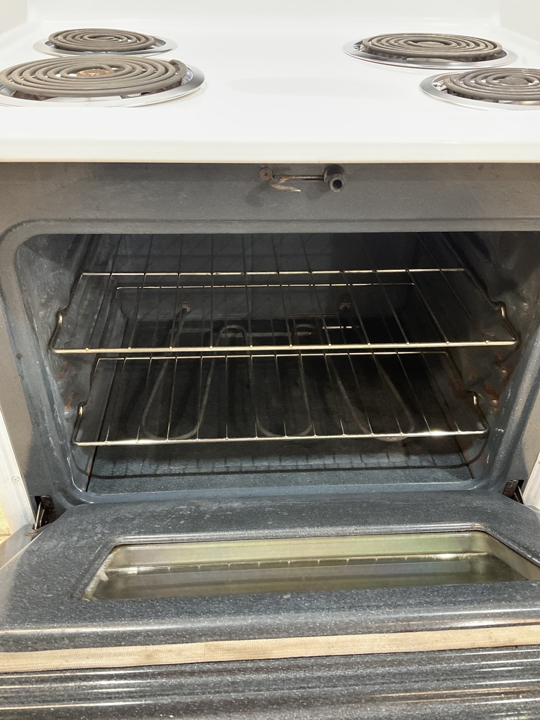 Frigidaire Used Electric Stove 220volts (40/50 AMP) 30inches {no cord} (White/Black)