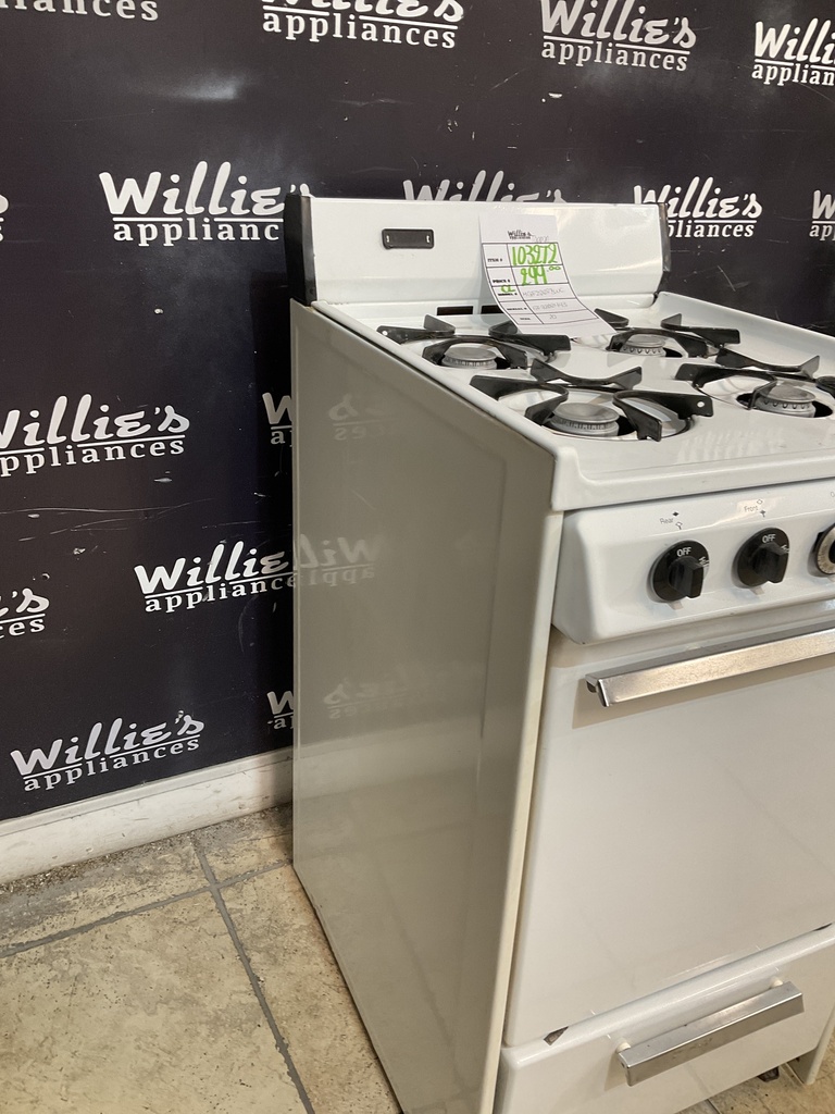 Tappan Used Natural Gas Stove 20inches (White) 